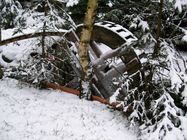 Das erste Wasserrad – ein Prototyp.